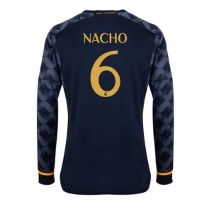 Lacne Muži Futbalové dres Real Madrid Nacho #6 2023-24 Dlhy Rukáv - Preč
